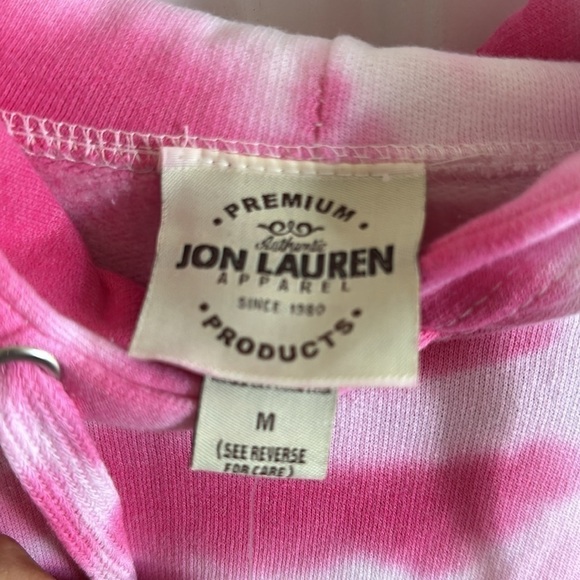 Jon Lauren Pink and White Tye Dye Hoodie - Picture 8 of 10